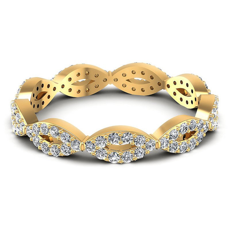 Charming Round Diamonds 0.45CT Eternity Ring