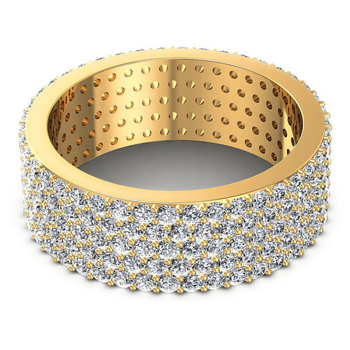 Round Diamonds 2.15CT Eternity Ring in 14KT Rose Gold