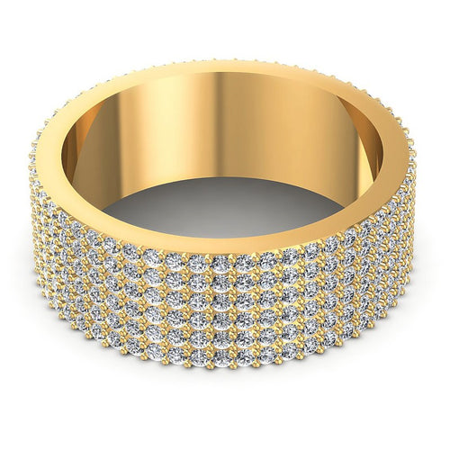 Round Diamonds 1.40CT Eternity Ring in 14KT Rose Gold