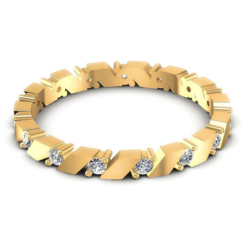 Charming Round Diamonds 0.20CT Eternity Ring