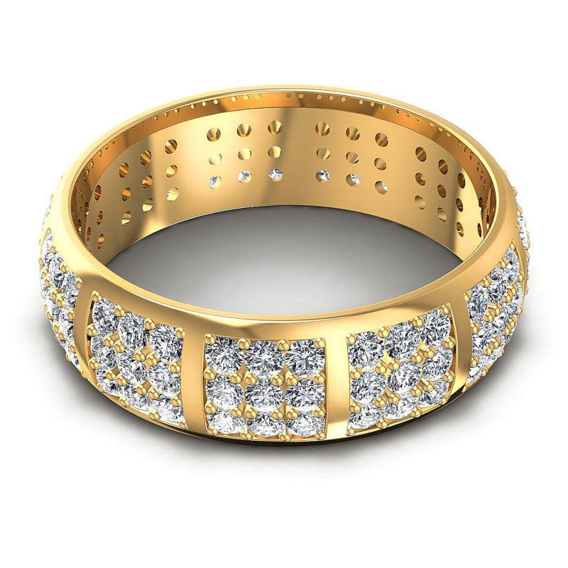Round Diamonds 2.20CT Eternity Ring in 14KT Rose Gold