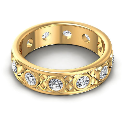 Round Diamonds 1.10CT Eternity Ring in 14KT Rose Gold