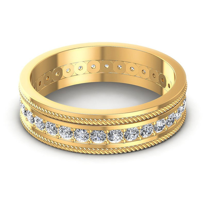 Round Diamonds 0.70CT Eternity Ring in 14KT Rose Gold