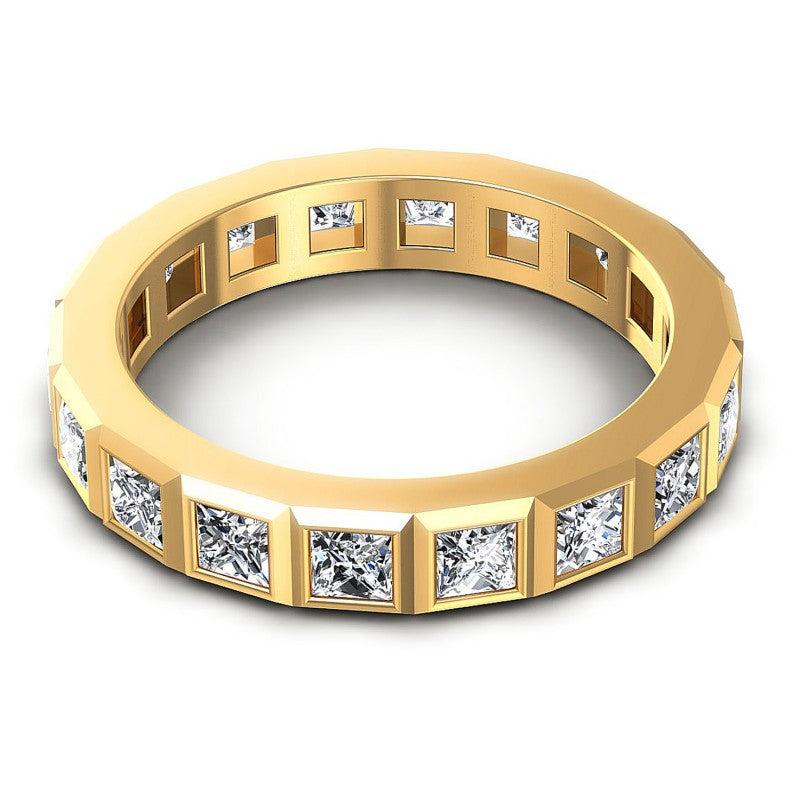 Classic Princess Diamonds 2.10CT Eternity Ring