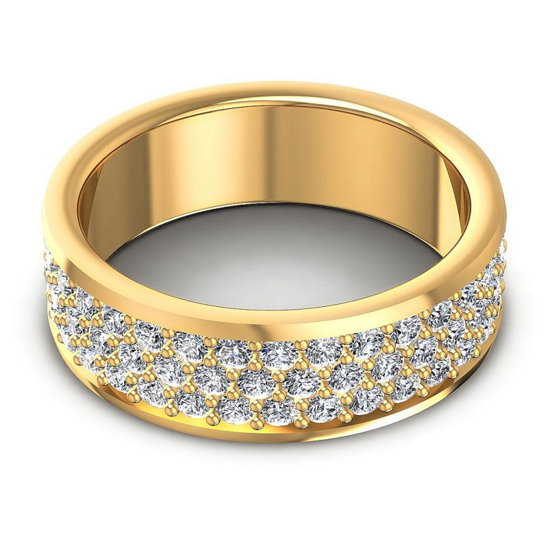 Chic Round Diamonds 1.85CT Eternity Ring