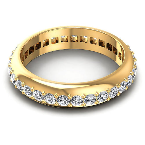Round Diamonds 1.10CT Eternity Ring in 14KT Rose Gold