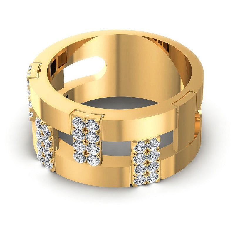 Original Round Diamonds 0.60CT Diamonds Wedding Band
