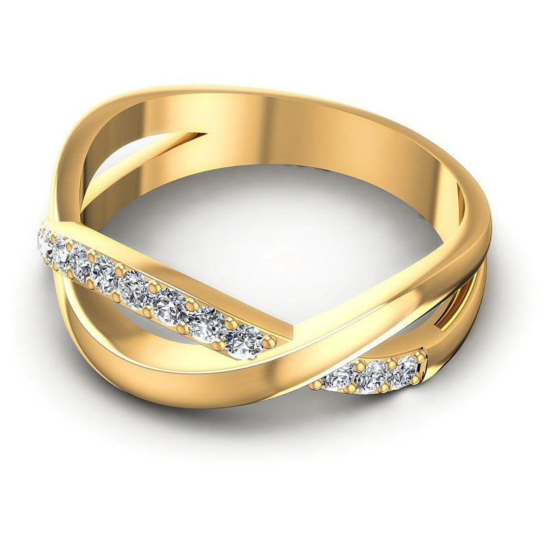 Round Diamonds 0.35CT Diamonds Wedding Band in 14KT Rose Gold