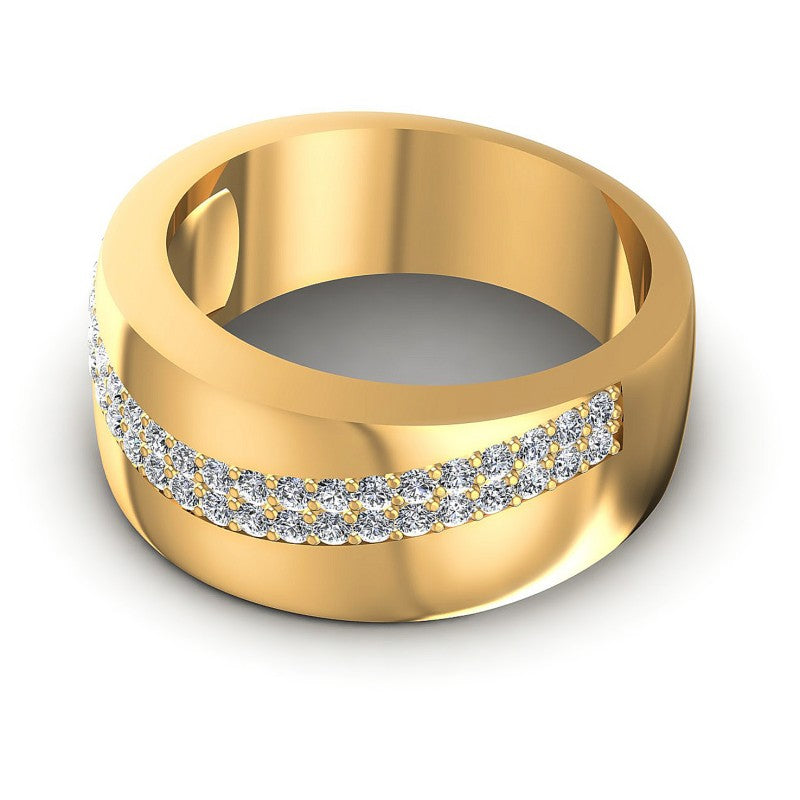Round Diamonds 0.55CT Diamonds Wedding Band in 14KT Rose Gold