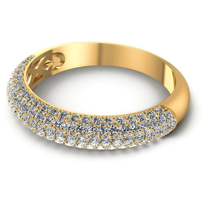 Elegant Round Diamonds 1.30CT Diamonds Wedding Band