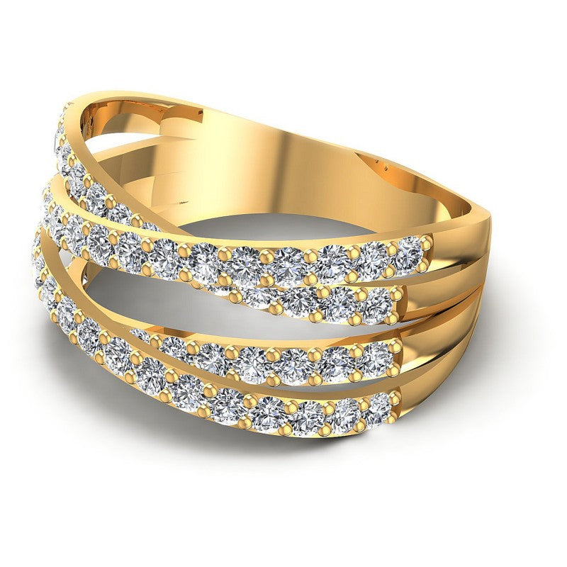 Elegant Round Diamonds 1.55CT Diamonds Wedding Band
