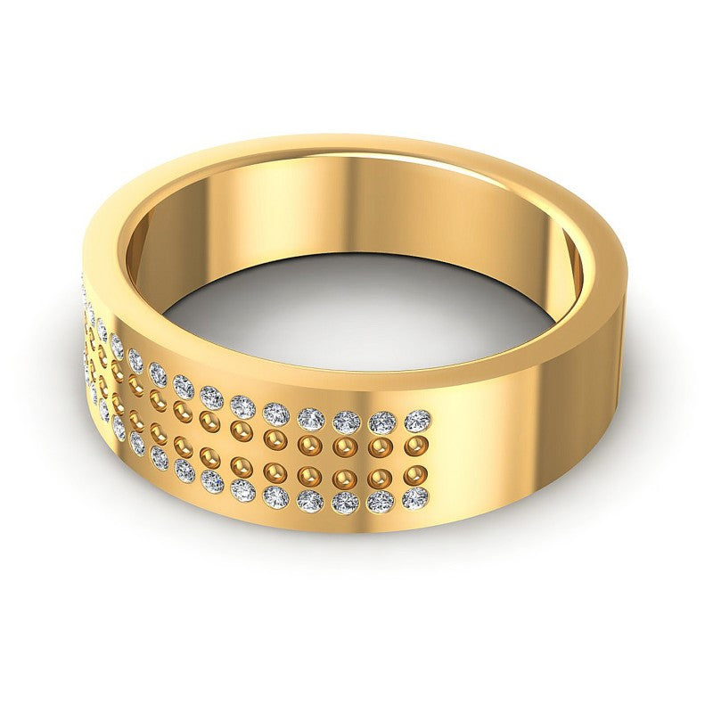 Distinctive Round Diamonds 0.20CT Diamonds Wedding Band