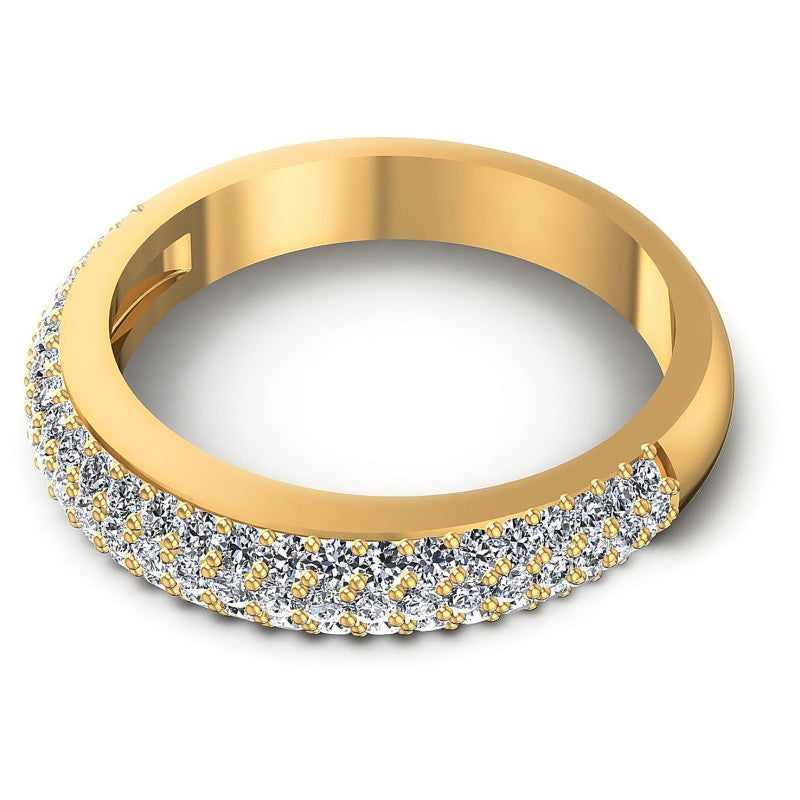 Chic Round Diamonds 0.80CT Diamonds Wedding Band