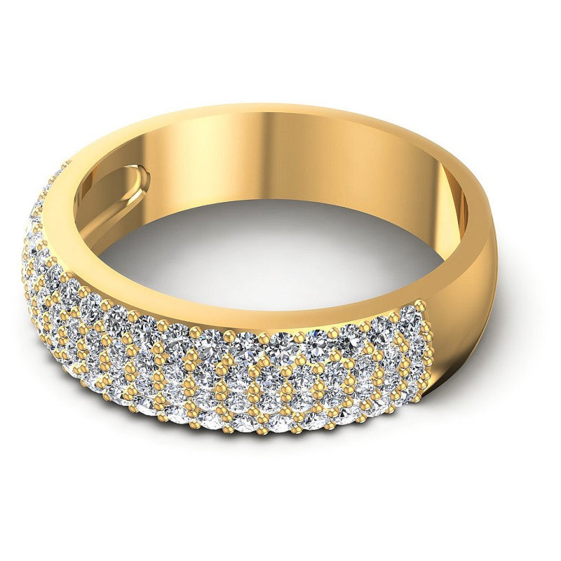 Brilliant Round Diamonds 0.85CT Diamonds Wedding Band