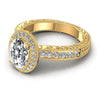 Round Diamonds 0.55CT Antique Ring in 14KT Rose Gold