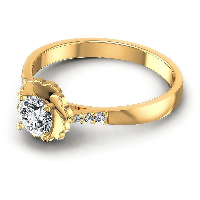 Round Diamonds 0.50CT Engagement Ring in 14KT Rose Gold