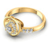 Round Diamonds 0.20CT Fashion Ring in 14KT Rose Gold