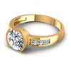 Round Diamonds 1.05CT Engagement Ring in 14KT Rose Gold