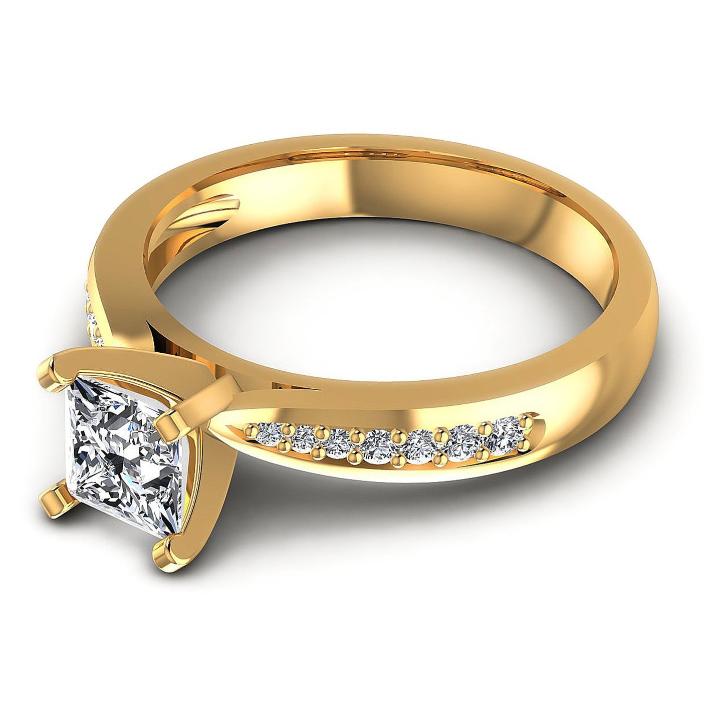 0.50CT Round  Cut Diamonds Engagement Rings