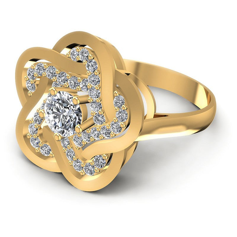 Round Diamonds 0.75CT Engagement Ring in 14KT Rose Gold